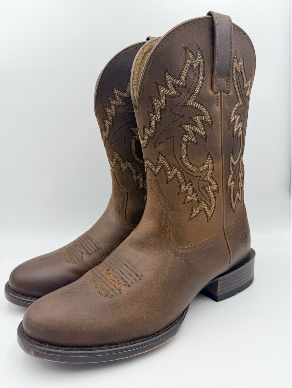 Ariat Stockman Ultra Western Boot in Talon Tan Men’s Sz 9 D